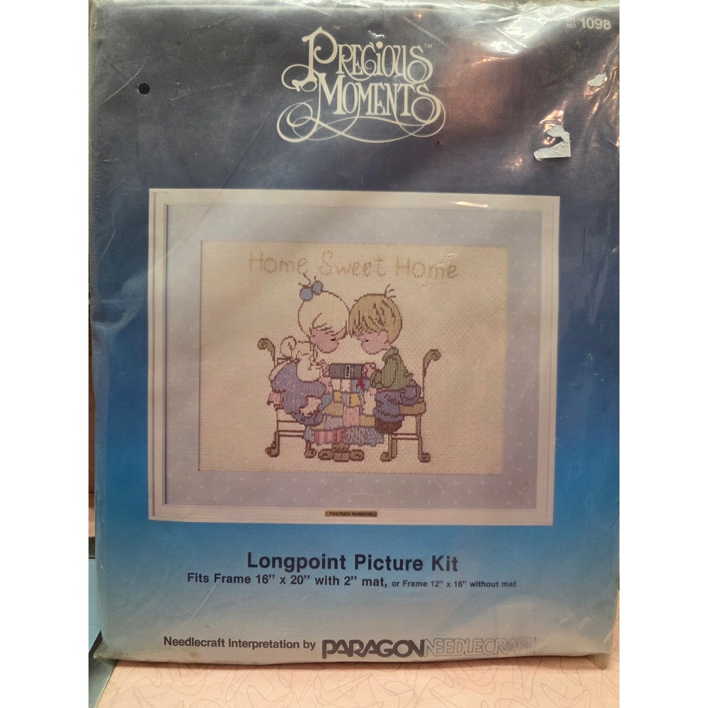 Precious Moments Home Sweet Home Longpoint Picture Kit Paragon 1098 Vintage